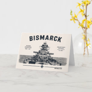 Cartão de Boas Vindas ao Couraçado Bismarck