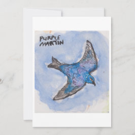 Cartão de Boas Vindas ao Purple Martin