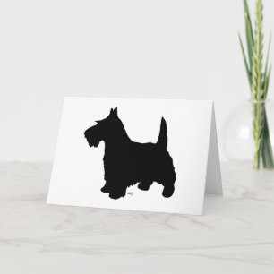Cartão de Boas-vindas ao Scottish Terrier