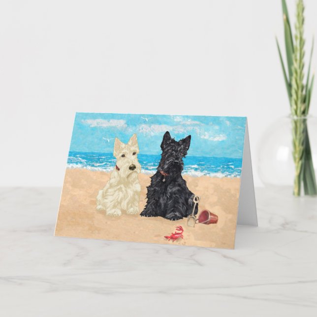 Cartão de Boas-vindas ao Scottish Terrier (Frente)