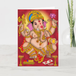 Cartão de Boas Vindas ao Senhor Ganesha