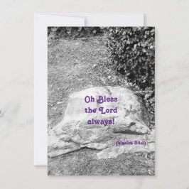 Cartão de Boas-Vindas Chato com Escritura de Louvo