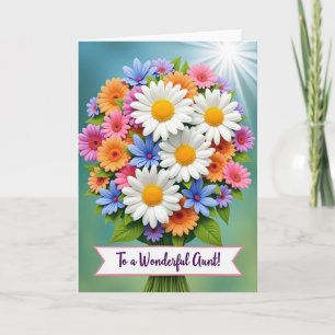 Cartão de Boas-Vindas com Flores Vibrantes Listrad