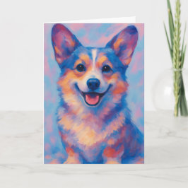Cartão de Boas-Vindas Corgi