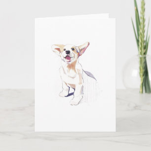Cartão de Boas-Vindas Corgi – Pembroke Welsh Corgi