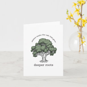 Cartão de Boas Vindas da Árvore Carvalho