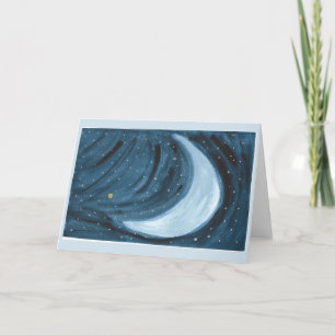 Cartão de boas-vindas da madre Star Moon