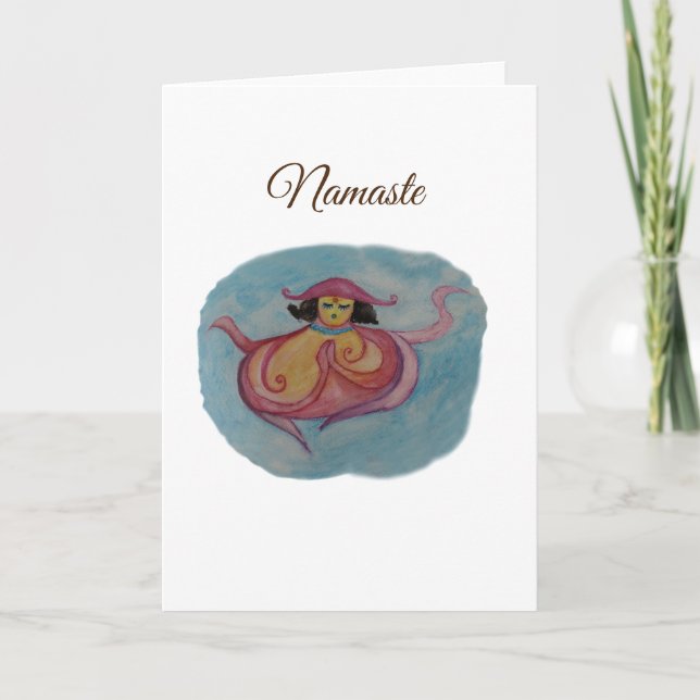 Cartão de Boas Vindas da Meditação da Senhorita Oc (Frente)
