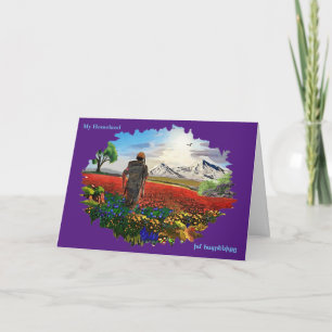 Cartão de Boas Vindas da Minha Pátria Dobrado