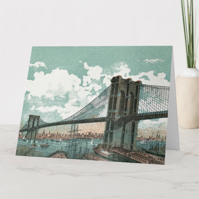 Cartão de Boas Vindas da Ponte de Brooklyn (Frente)