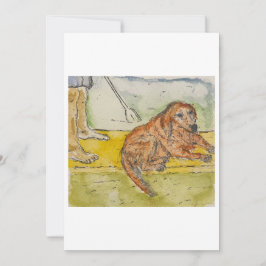 Cartão de Boas-vindas de Cachorro em Paddleboard