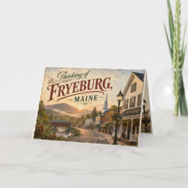 Cartão de Boas-Vindas de Fryeburg, Maine