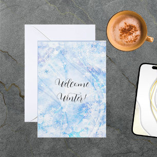Cartão de Boas-Vindas de Inverno