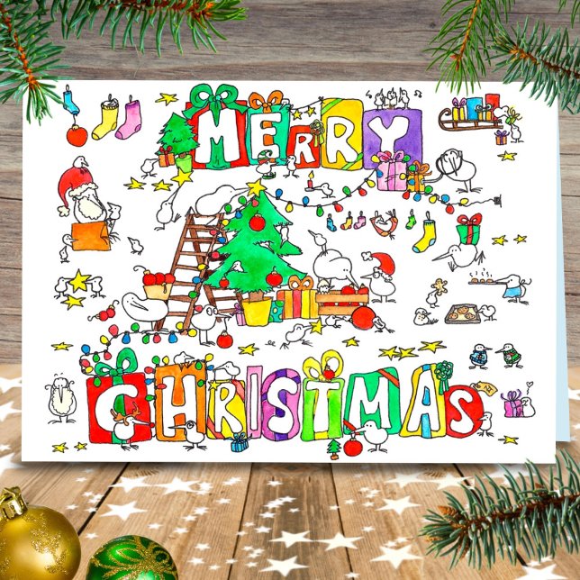 Cartão de boas-vindas de Natal de Kiwi por Nicole  (Criador carregado)