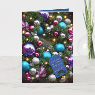 Cartão de boas-vindas de Natal Obrigado da sua emp