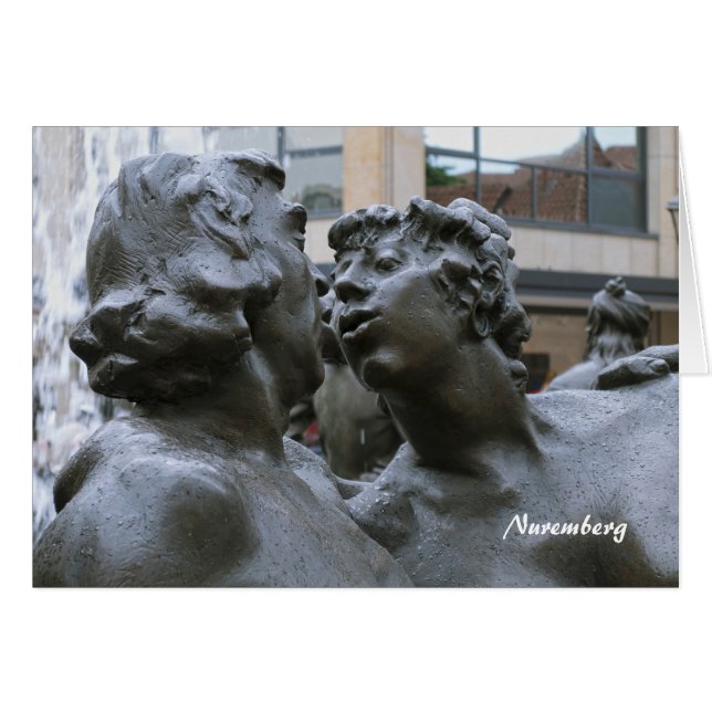 Cartão de Boas-vindas de Nuremberga (Frente Horizontal)