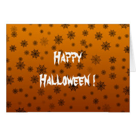 Cartão de Boas Vindas de Teia de Aranha de Hallowe