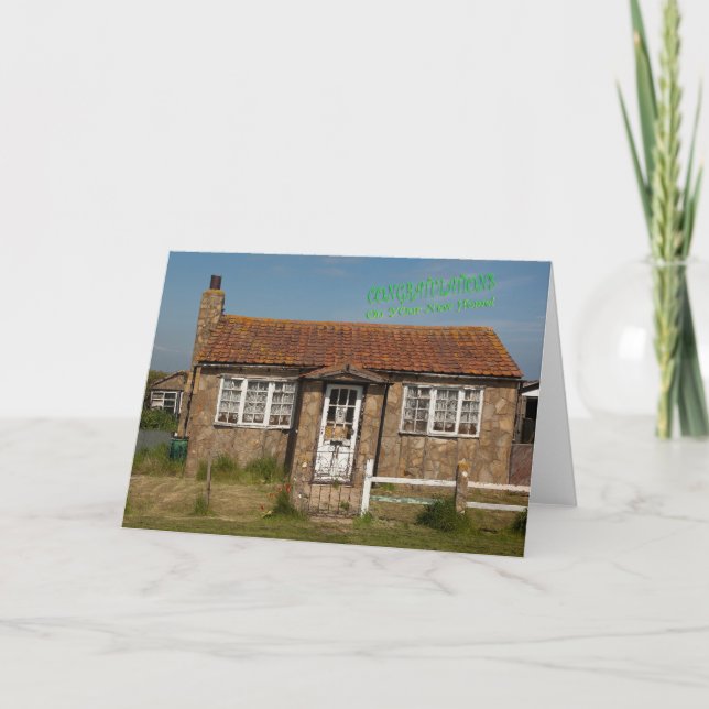 Cartão de Boas Vindas Divertido Nova Casa (Frente)