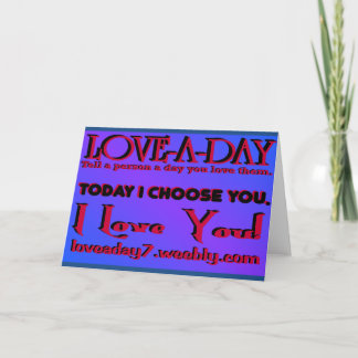 Cartão de Boas Vindas do Amor do Dia