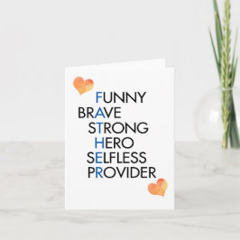 Cartão de Boas Vindas do Dia dos Pais com Sigla Pa