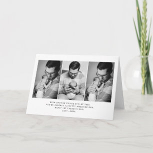 Cartão de Boas-vindas do Dia dos Pais dobrado