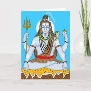Cartão de Boas Vindas do Senhor Shiva