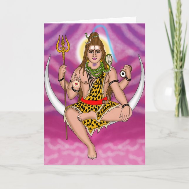 Cartão de Boas-vindas do Senhor Shiva (Frente)