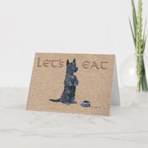 Cartão de Boas-Vindas do Terrier Escocês