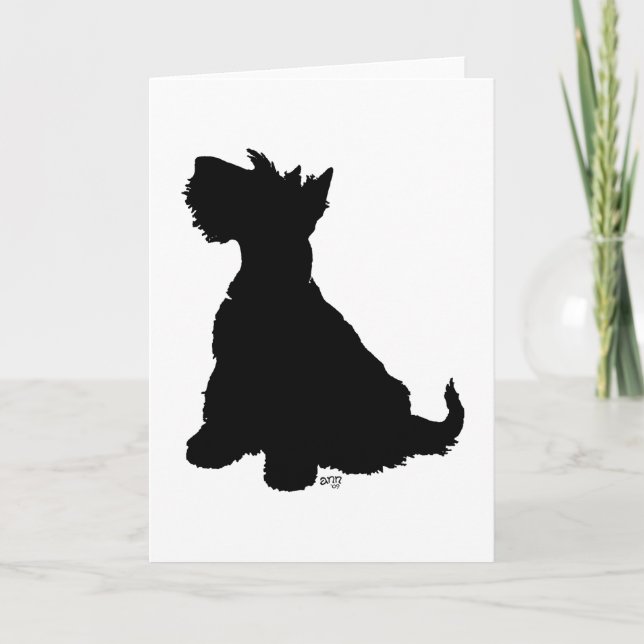 Cartão de Boas-vindas do Terrier Escocês (Frente)