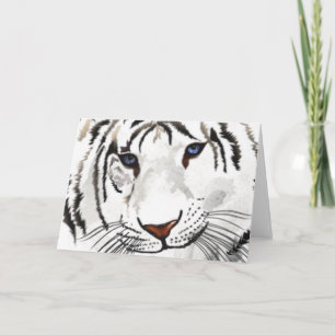 Cartão de Boas Vindas do Tigre Branco