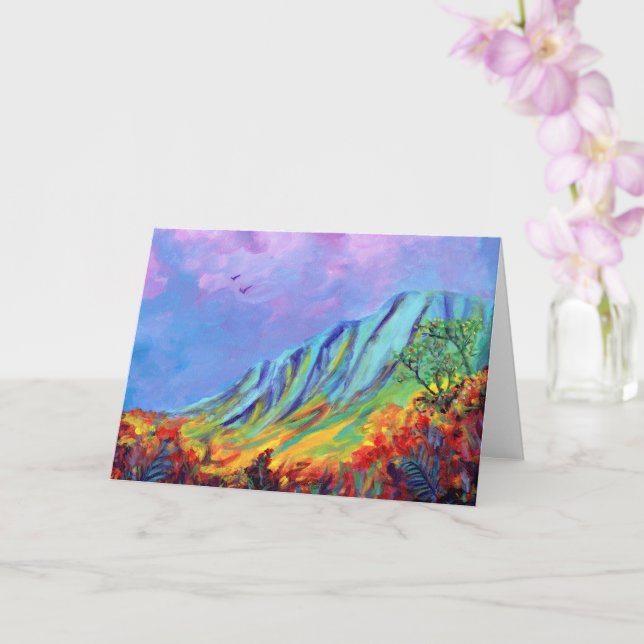 Cartão de Boas-Vindas do Vale Kalalau de Kauai (Orquídea)