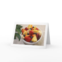 Cartão de Boas-Vindas Dobrado de Fruteira