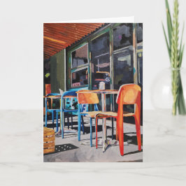 Cartão de Boas Vindas Dobrável Diário Cadeira Lara