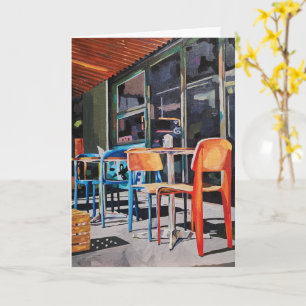 Cartão de Boas Vindas Dobrável Diário Cadeira Lara