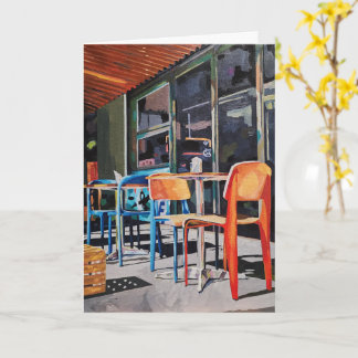 Cartão de Boas Vindas Dobrável Diário Cadeira Lara