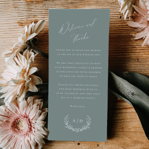 Cartão de Boas-vindas e Agradecimento de Casamento