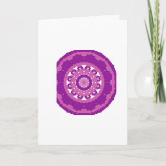 Cartão de Boas-Vindas em Branco com Mandala Vibran