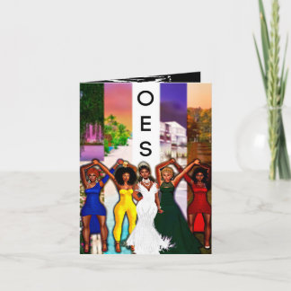 Cartão de Boas Vindas em Branco da OES Ordem Estel