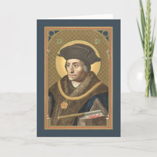 Cartão de Boas-vindas em Branco St. Thomas More (S