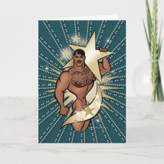 Cartão de Boas Vindas Estrela de Ouro Hunk