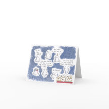 Cartão de Boas Vindas Fantasmas Minúsculos Vão Ao