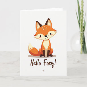 Cartão de Boas-Vindas Foxy