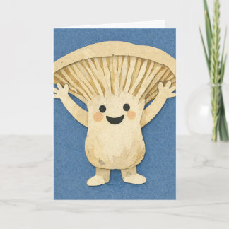 Cartão de Boas Vindas Fun Mycelium Cogumelo