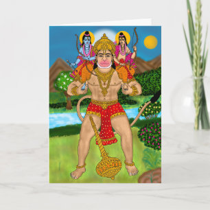 Cartão de Boas Vindas Hanuman