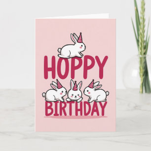 Cartão de Boas-vindas Hoppy Bunny