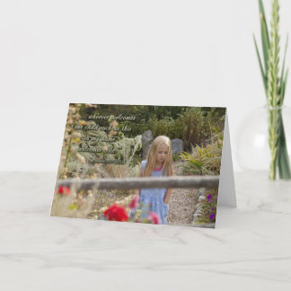 Cartão de Boas Vindas Infantil Obrigado