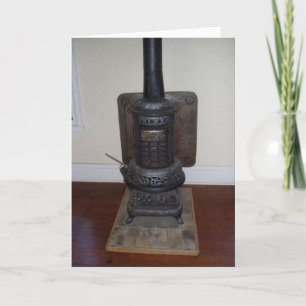 Cartão de Boas Vindas "Library Church Furnace"