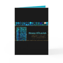 Cartão de Boas-vindas Moderno Preto Teal Luxe Mosa