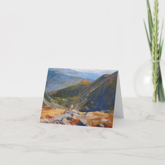 Cartão de Boas-vindas "Mountain View" (Frente)