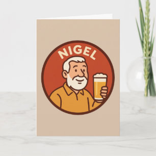 Cartão de Boas Vindas Nigel